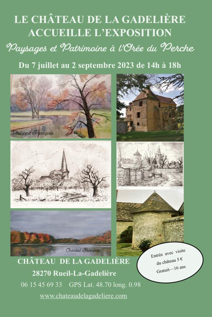 Exposition Paysages et Patrimoine au Château de la Gadelière Mairie de